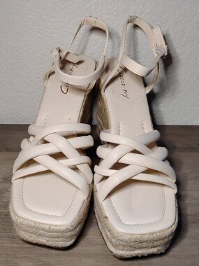 Circus NY by Sam Edelman Irene Strappy Espadrille Platform Wedge Sandals